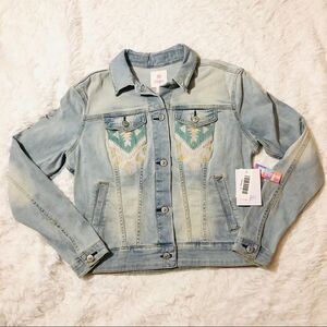 LULAROE HARVEY DENIM JACKET‎ WASHED AZTEC SZE SMALL